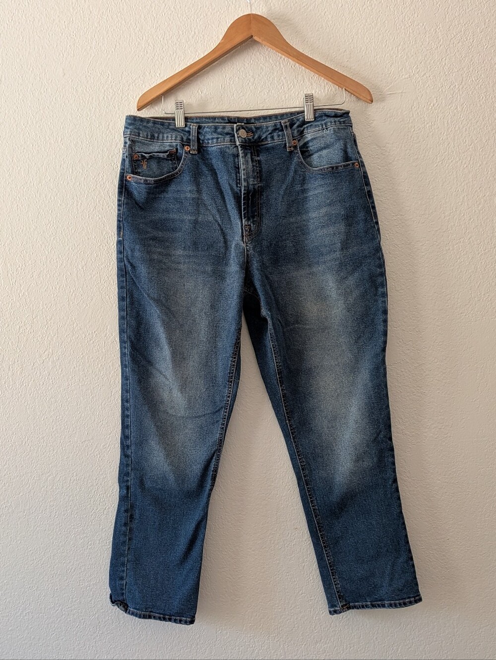 Frye Jeans High-Rise Straight Leg Medium Wash Women's Size 31